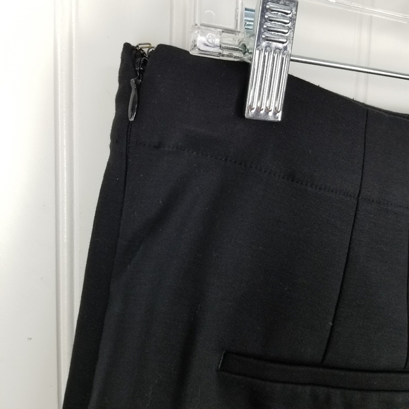 Ann Taylor Womens Shorts Size 8 Black White Dressy Fitted High Rise Embroidered - Picture 8 of 10